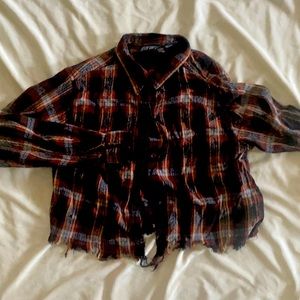 Cropped flannel